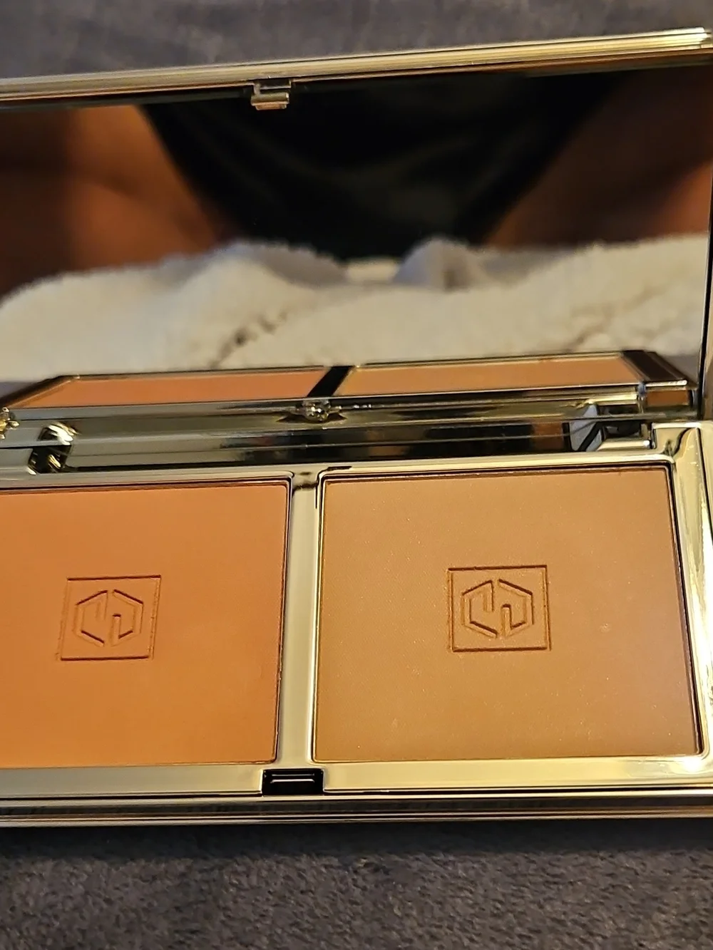 Pressed Powder Bronzer Duo - Warm Tan Shades